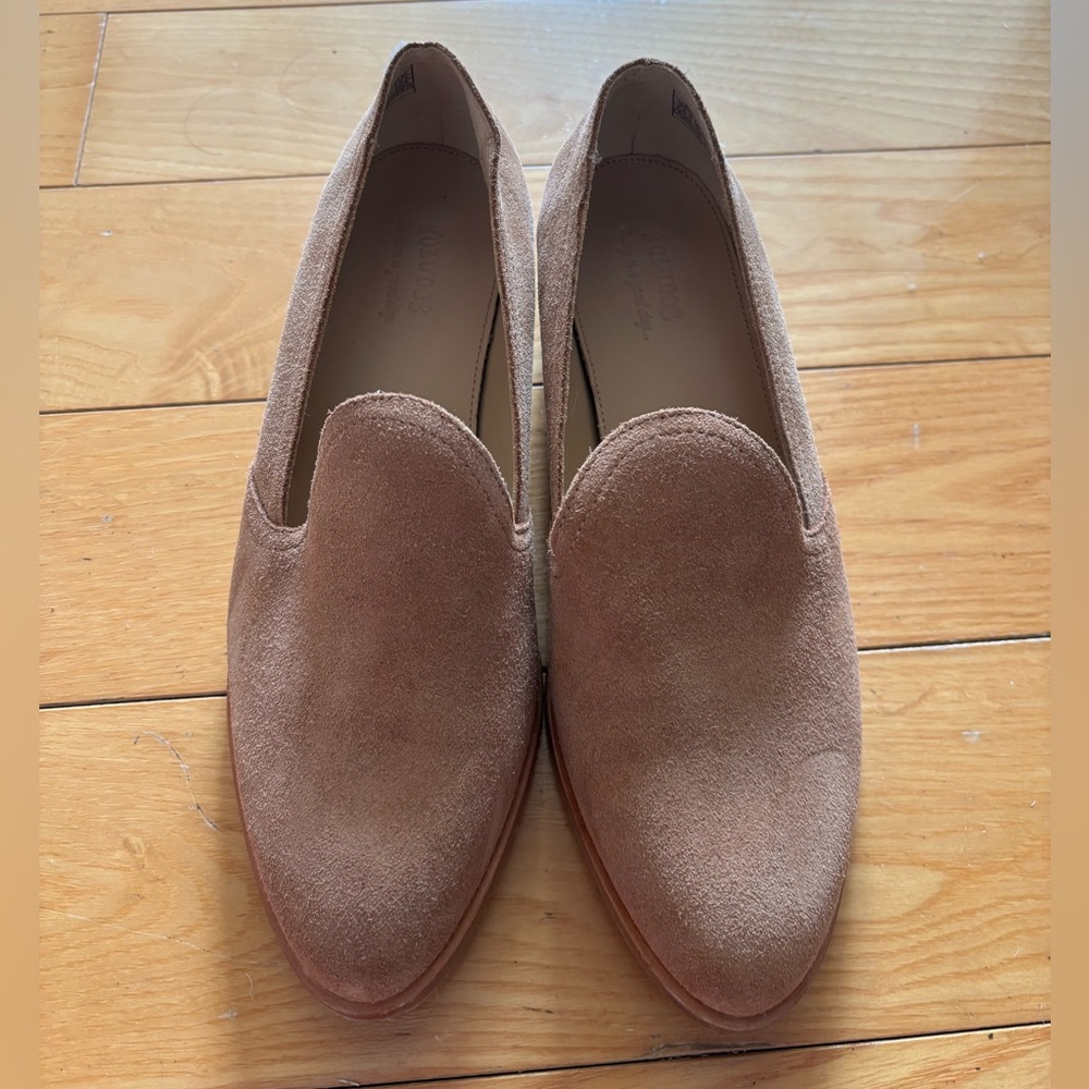 Women's Tan Suede Loafers